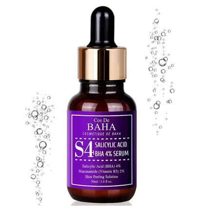 Сироватка-пілінг для обличчя з саліциловою кислотою Cos De BAHA S4 Salicylic Acid BHA 4%, 30 мл