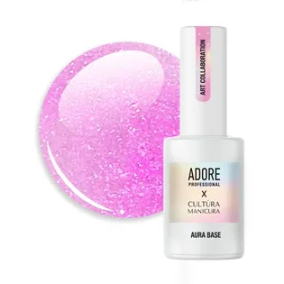 База-хамелеон з шиммером для нігтів Adore Professional Aura Base №03, малинова, 8 мл