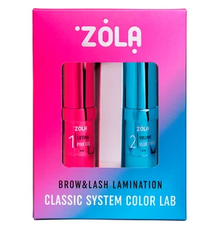 Набір Color Lab для ламінування ZOLA Brow & Lash Lamination Classic System, 2×10 мл