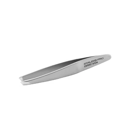 Пінцет для брів Staleks Expert 61 Type 4, з вузькими скошеними кромками