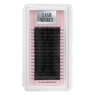 Вії для нарощування Lash Secret, вигин L, товщина 0.10, довжина mix 9-13 мм, 16 ліній
