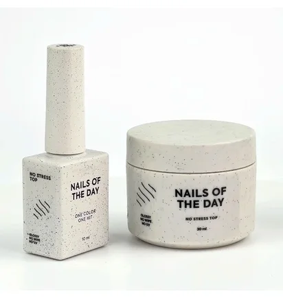 Топ без липкого шару без УФ-фільтрів Nails Of The Day No Stress Top No Wipe, 30 мл