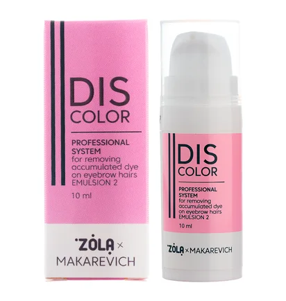 Preparat do usuwania farby z włosków brwi ZOLA x Makarevich Emulsion 2, 10 ml