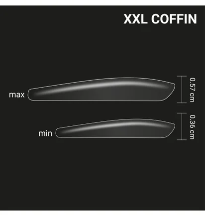Набір типс для нарощування нігтів Adore Professional SPLETNIца XXL Gel Tips Coffin, 240 шт