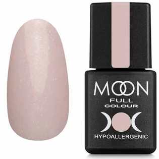 Lakier hybrydowy Moon Full Opal Color #504, delikatny różowy półprzezroczysty z drobnym złotym shimmerem, 8 ml