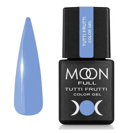 Lakier hybrydowy Moon Full Tutti Frutti Color #929, jasnoniebieski, 8 ml