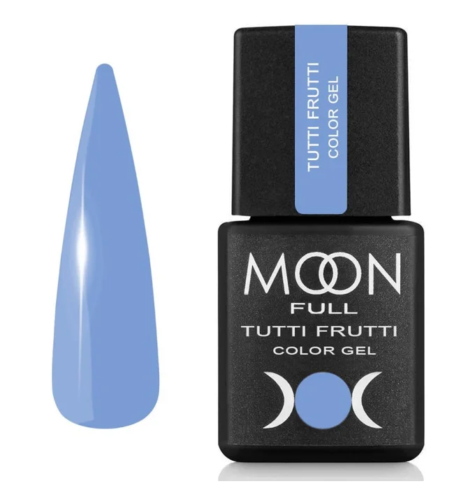 Lakier hybrydowy Moon Full Tutti Frutti Color #929, jasnoniebieski, 8 ml