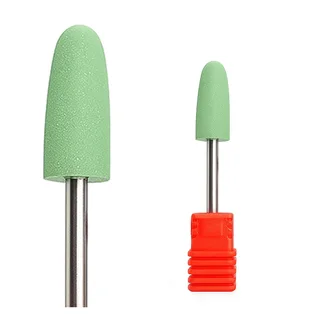Frez silikonowy do szlifowania i polerowania Kraken Nails, zielony, 10×24 mm