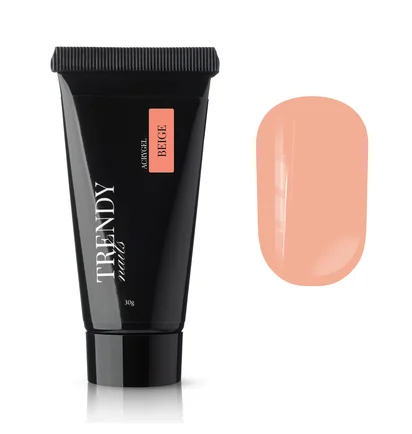 Akrylożel do przedłużania paznokci Trendy Nails, Beige, HEMA/TPO free, 30 g