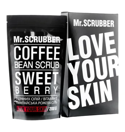 Кавовий скраб для тіла Mr.Scrubber, Sweet Berry, 200 г