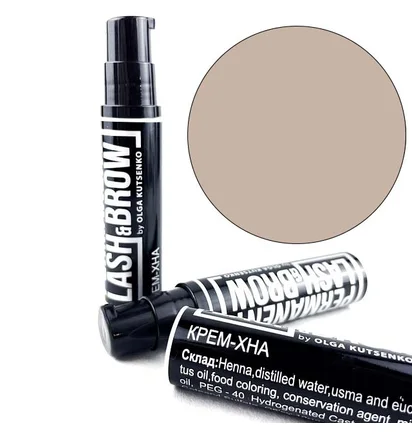 Крем-хна для брів Permanent Lash&Brow, русий, 10 мл