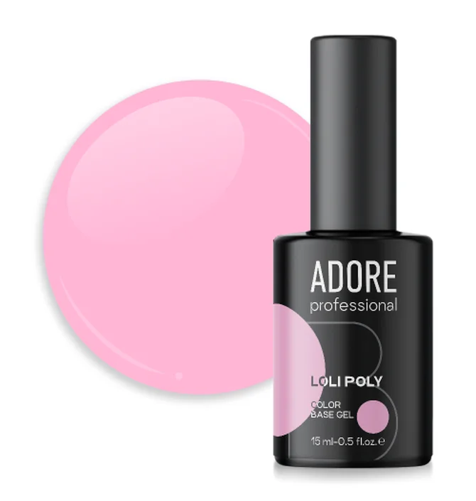 Кольорова полібаза для дизайну нігтів Adore Professional Loli Poly Base №05 Doll, 15 мл