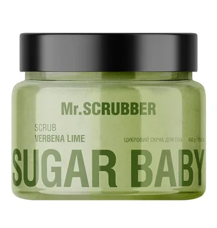 Sugar Body Scrub Mr.Scrubber Sugar Baby, Verbena Lime, 450 g