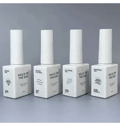 Топ для гель-лаку без липкого шару без УФ-фільтрів Nails Of The Day No Stress Top No Wipe, 10 мл