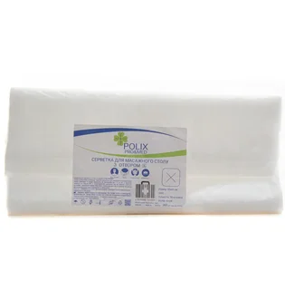Серветки для масажного столу з отвором Polix Pro&Med, спанлейс, 35×35 см, 50 шт