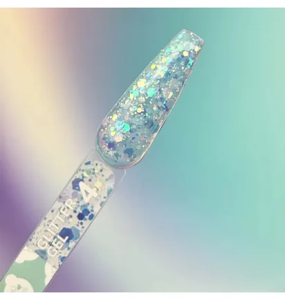 Блискітки для нігтів YouAreCute Glitter Gel, #4, 5г