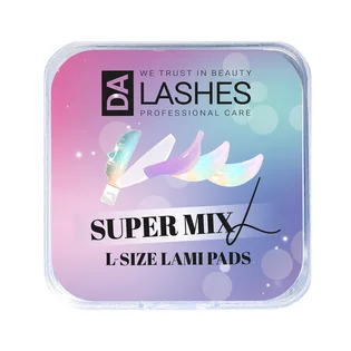 Валики для ламінування вій Dalashes Super Mix, розмір L, 10 пар