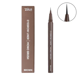 Лайнер для брів ZOLA з моно-пензлем, Brown