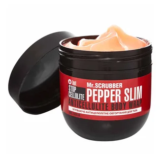 Зігрівальне антицелюлітне обгортання для тіла Mr.Scrubber Stop Cellulite Pepper Slim, 250 мл