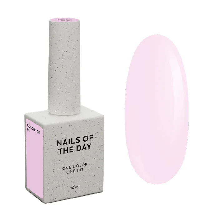 Топ для нігтів без липкого шару Nails Of The Day Color Top #01, 10 мл