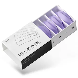 Набір плоских валиків для ламінування вій Wona Purple Lift Patch, 4 пари