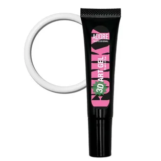 Żel artystyczny do zdobień objętościowych Adore Professional 3D Funky №01 Biały, 15 ml