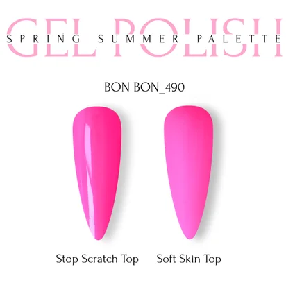 Gel Polish Adore Professional Gel Nail Polish No. 490 Bonbon, 8 ml