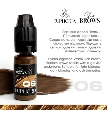 Пігмент для брів Sweet Brows Euphoria Chic Brows #06, 5 мл