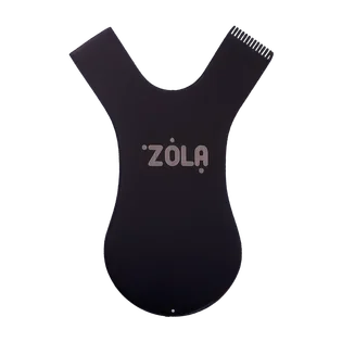Аплікатор-гребінь ZOLA, металевий, для ламінування вій, чорний