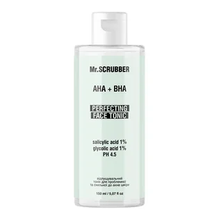 Відлущуючий тонік для проблемної та схильної до акне шкіри Mr.Scrubber AHA+BHA, 150 мл