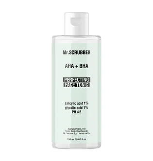 Відлущуючий тонік для проблемної та схильної до акне шкіри Mr.Scrubber AHA+BHA, 150 мл
