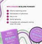 Освітлювальна фіолетова пудра для брів ZOLA BB, Blond Powder, 10 г