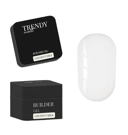 Żel do przedłużania Trendy Nails, Coconut Milk, HEMA/TPO free, 30 ml