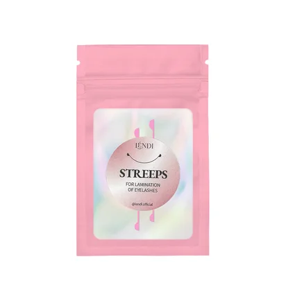 Стрипси для ламінування вій Lendi Streeps for lamination of eyelashes, рожеві