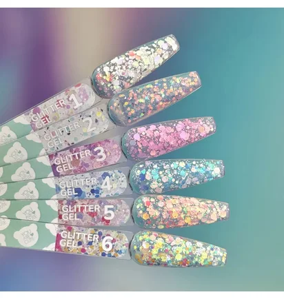 Блискітки для нігтів YouAreCute Glitter Gel, #6, 5г