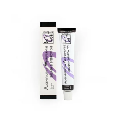 Фарба для брів та вій Hair Well, Black, 20 мл