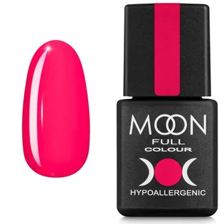 Гель-лак Moon Full Neon #709, насичений рожевий, 8 мл