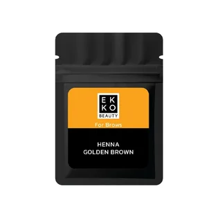 Хна для брів Ekko Beauty, Golden Brown, в саше, 7 г