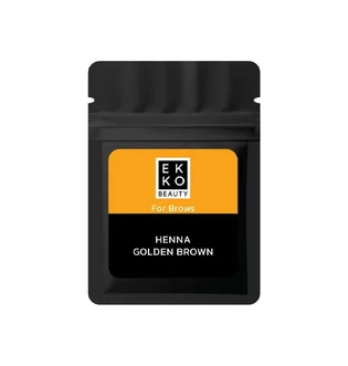 Хна для брів Ekko Beauty, Golden Brown, в саше, 7 г