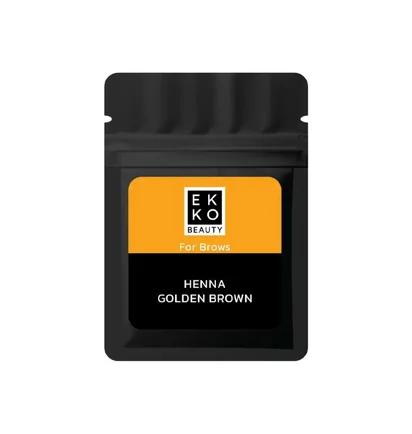 Хна для брів Ekko Beauty, Golden Brown, в саше, 7 г