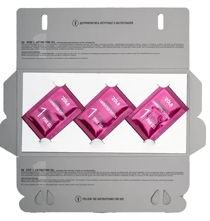 Засіб для ламінування ZOLA Color Lab #1 Lifting Gel, саше, 3×1 мл