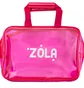 Косметичка велика ZOLA, з довгими ручками, рожева