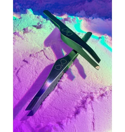 Tweezers eyebrow OKO Lash&Brow beveled (manual sharpening)
