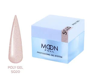 Полігель Moon Full для нарощування нігтів Poly Gel #SQ20, 30 мл