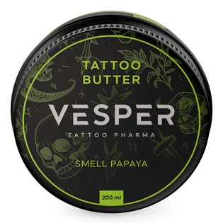 Masło-olejek do tatuażu Vesper, Papaya, 200 ml