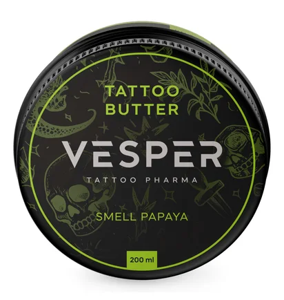 Masło-olejek do tatuażu Vesper, Papaya, 200 ml