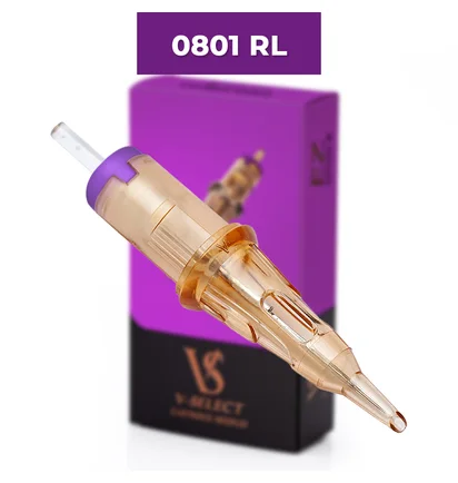 Картридж для татуажу V-Select PMU 0801RL (0,25мм), 1 шт