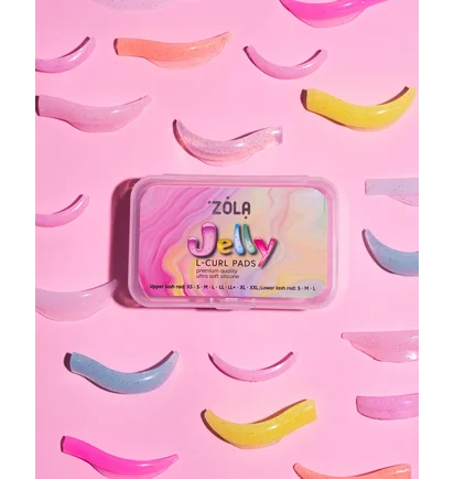Валики для ламінування ZOLA Jelly L-Curl, для верхніх та нижніх вій, 11 пар