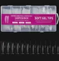 Przezroczyste tipsy żelowe Soft, Raspberry, 240 szt