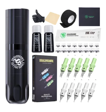 Modular Tattoo Machine Mast Dragonhawk X8 WQP-048, Black